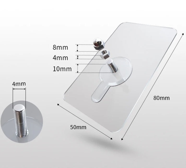 Strong adhesive non-marking nail wall nail free punching installation rack pendant paste screw rod without nails nail