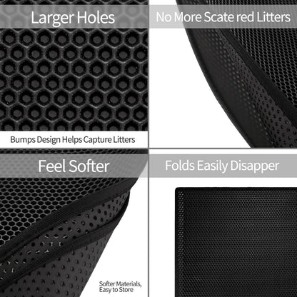 Waterproof Double Layer Cat Litter Mat and Sand Filter