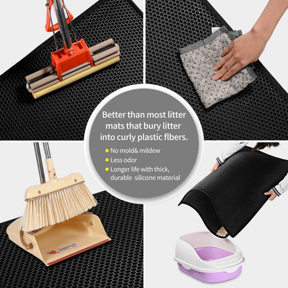 Waterproof Double Layer Cat Litter Mat and Sand Filter